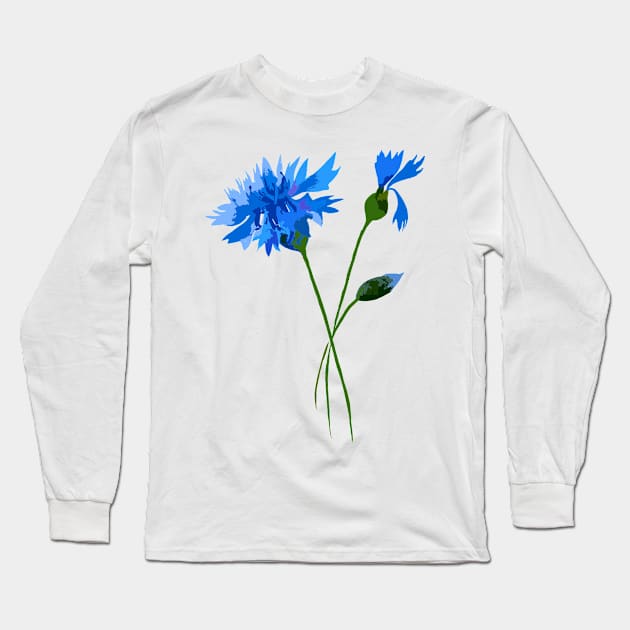 Wildflowers garden Long Sleeve T-Shirt by Ljuko